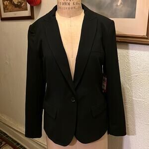 Women's Vince Camuto Black One Button Blazer Jacket NWT Size 10